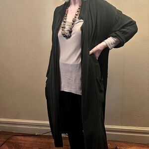 Vintage Moroccan cotton rayon duster